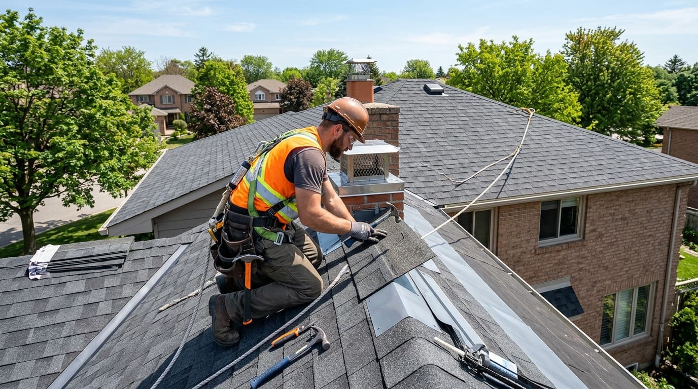 Full Shingle Roof Repair & Re-decking